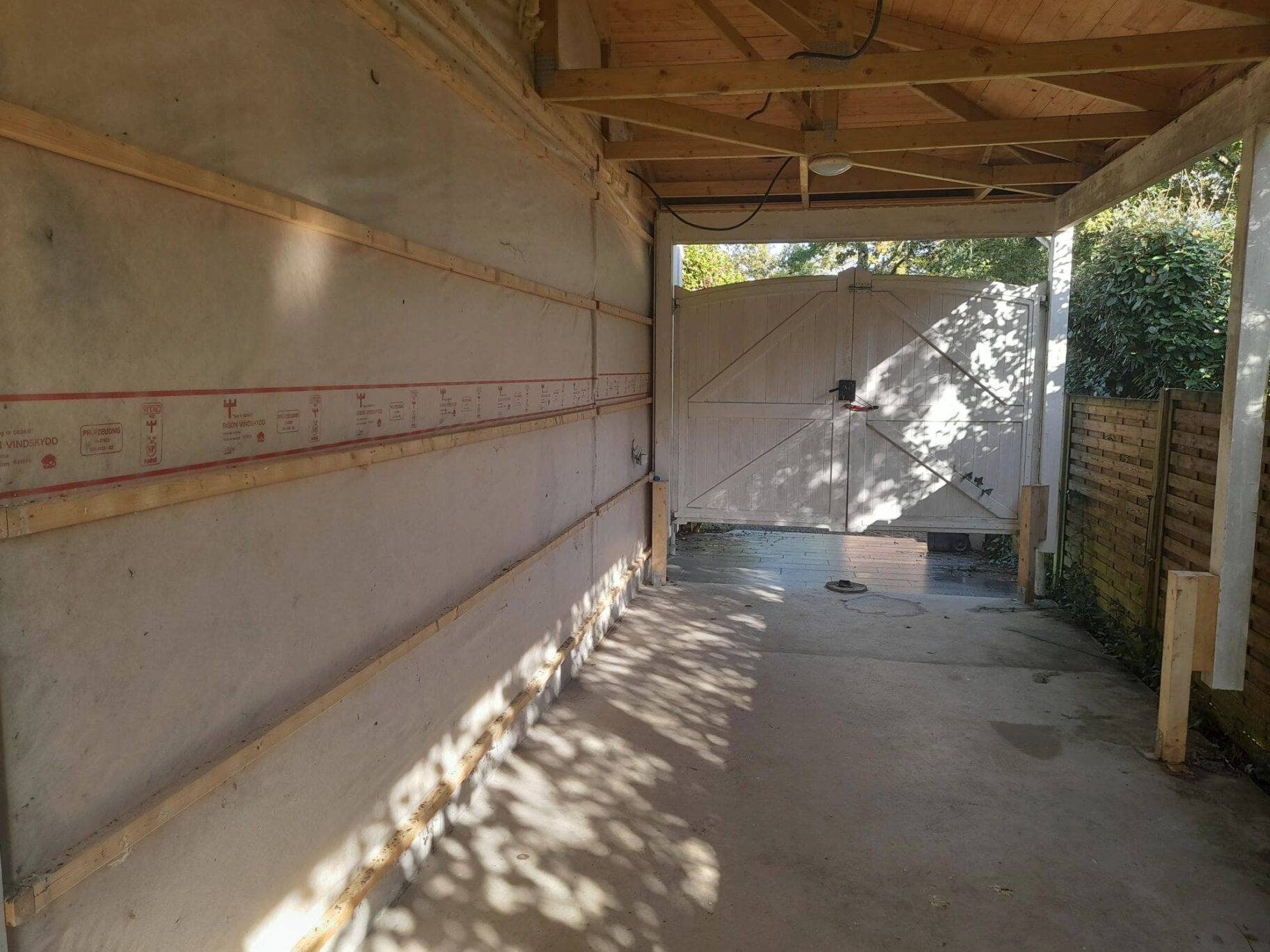 Préparation du chantier de l'extension à La Chapelle Sur Erdre 