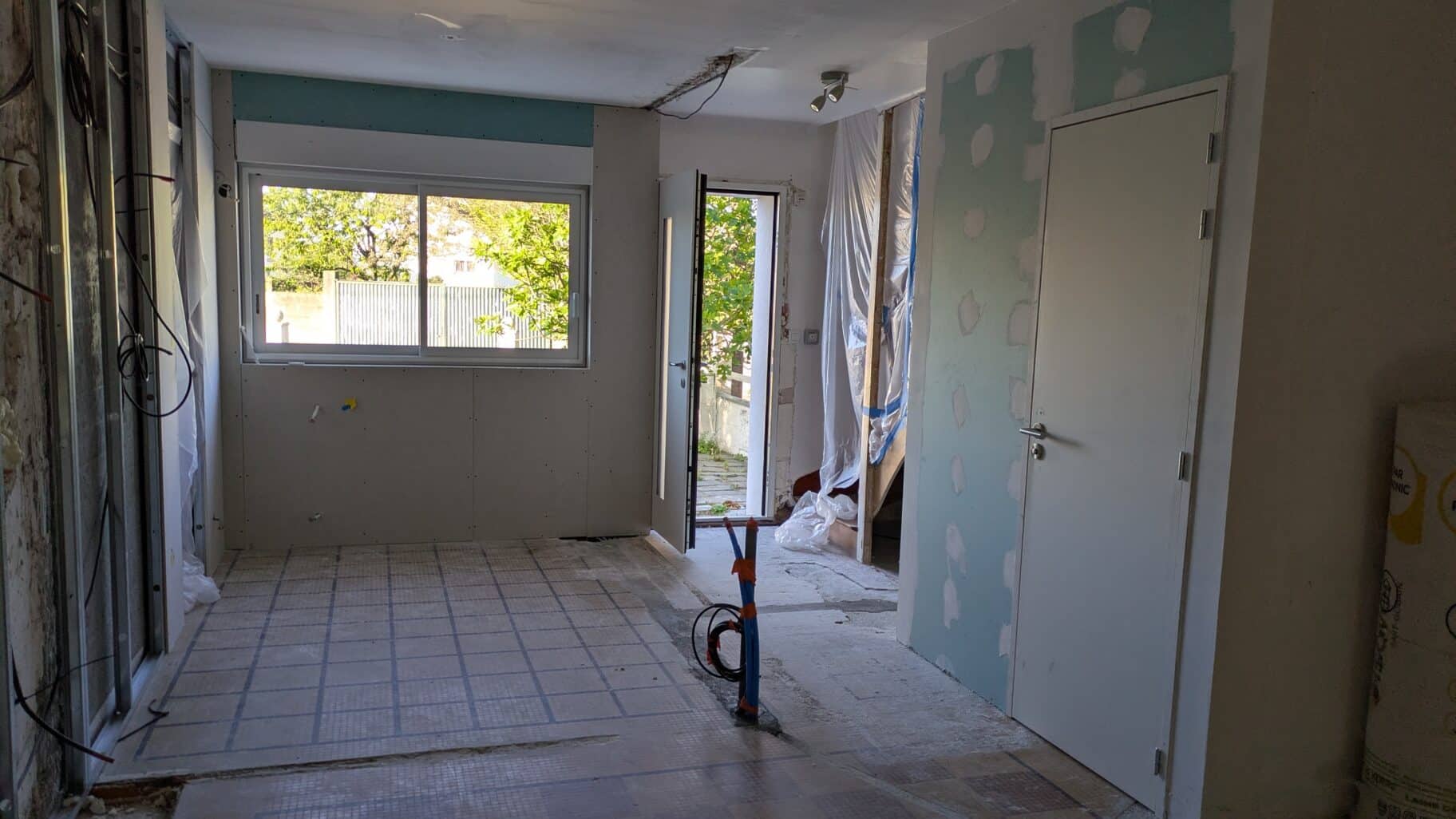 Travaux de rénovation et d'aménagement intérieur en cours